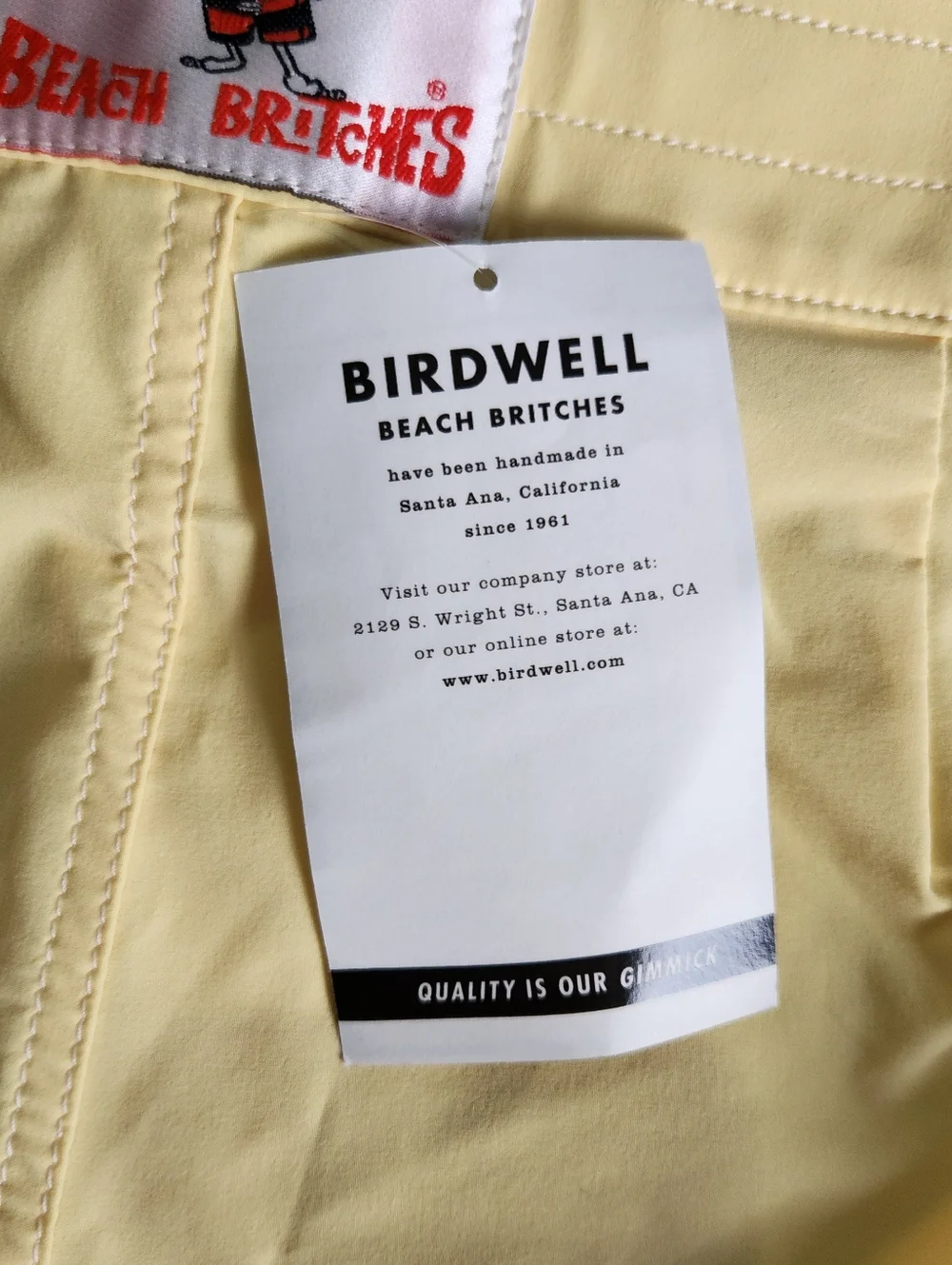 Birdwell Yellow Athletic Women's Shorts